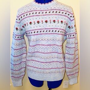 100% Scottish Wool Sweater, Ladies Lg